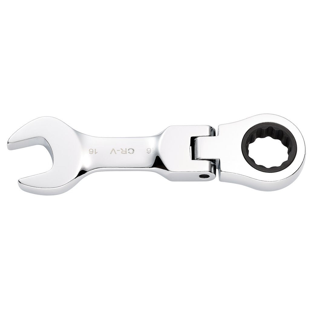Draper HI-TORQ® Metric Stubby Flexible Head Ratchet Combination Spanner, 16mm  27974