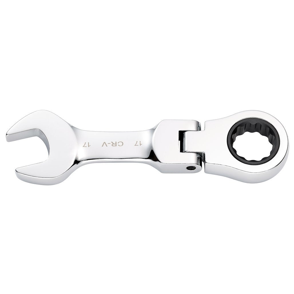 Draper HI-TORQ® Metric Stubby Flexible Head Ratchet Combination Spanner, 17mm  27977