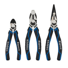Draper Expert High Leverage Plier Set, Blue (3 Piece)  28033