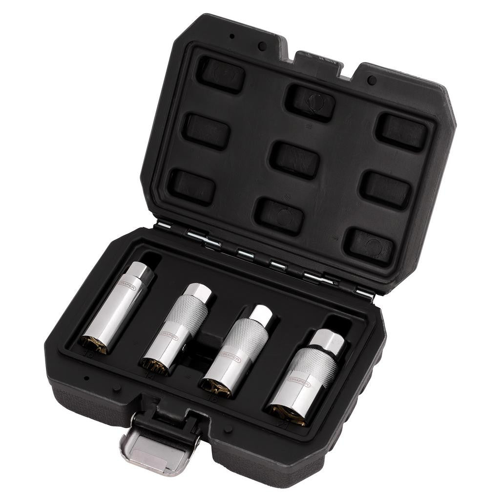Draper Magnetic Spark Plug Socket Set, 3/8" Sq. Dr. (4 Piece) 28195