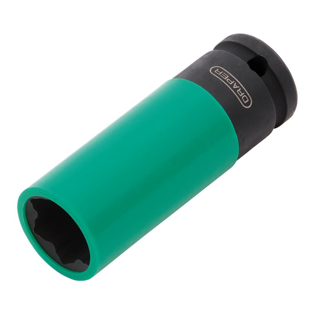 Draper Wheel Nut Socket, 1/2" Sq. Dr., 21mm 28199
