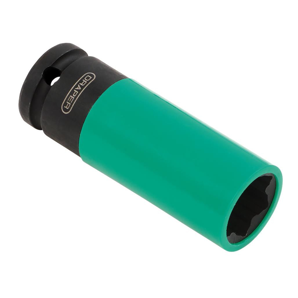 Draper Wheel Nut Socket, 1/2" Sq. Dr., 21mm 28199