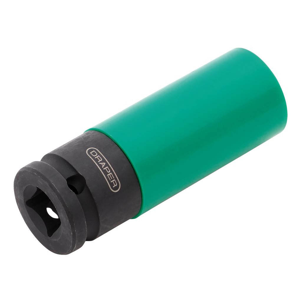 Draper Wheel Nut Socket, 1/2" Sq. Dr., 21mm 28199