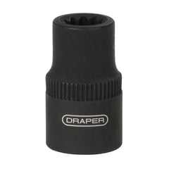 Draper Brake Caliper Socket 3/8"Sq Drive, 8mm, 11-Point 28201