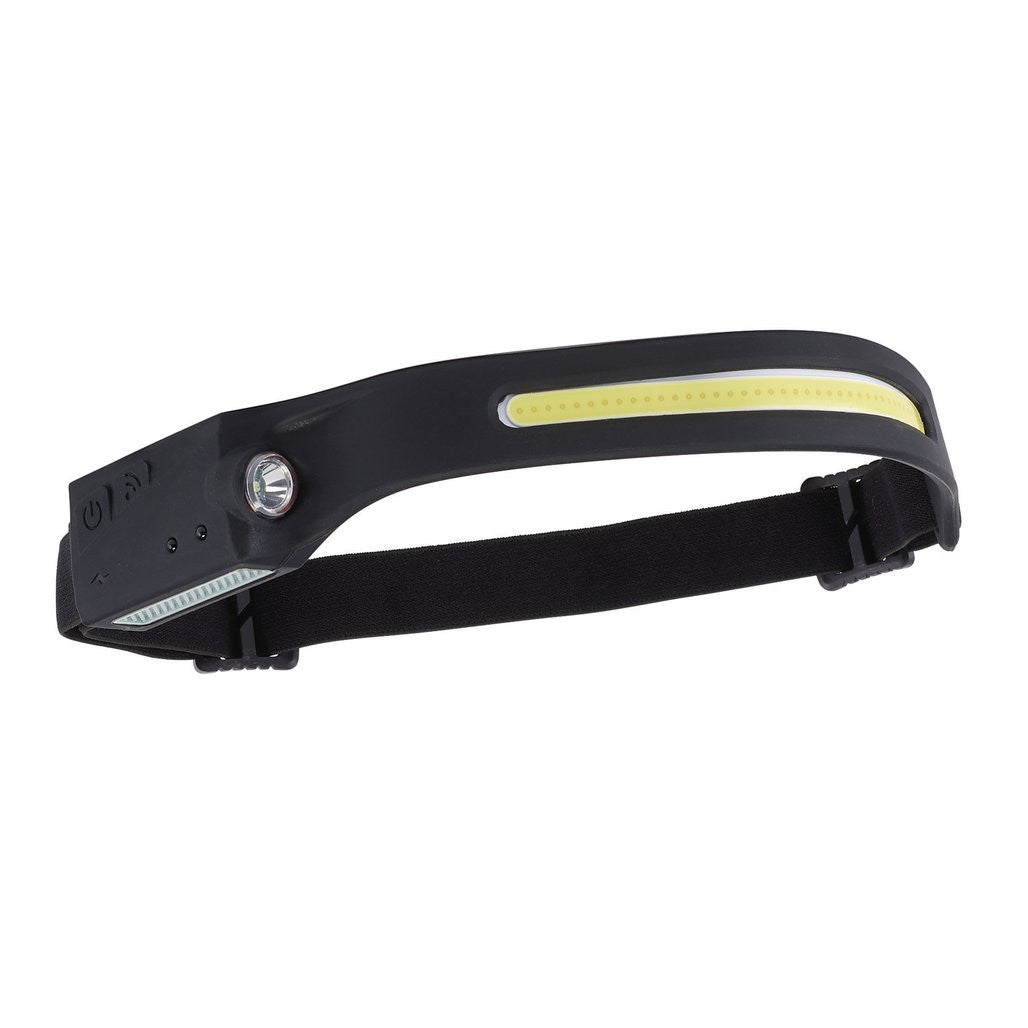Draper COB LED Rechargeable 2-in-1 Head Torch with Wave Sensor, 3W, 120/350 Lumens, USB-C Cable Supplied  28236