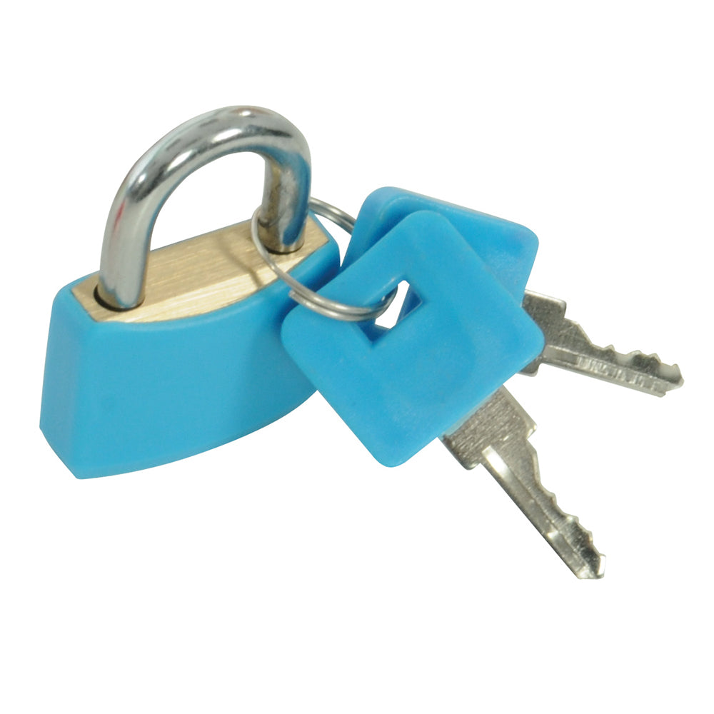 Silverline Hi-Vis Brass Padlocks Set 4pce 282715
