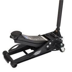 Draper Expert Professional Low Profile Fast Lift Garage Trolley Jack, 3 Tonne, Black 28464