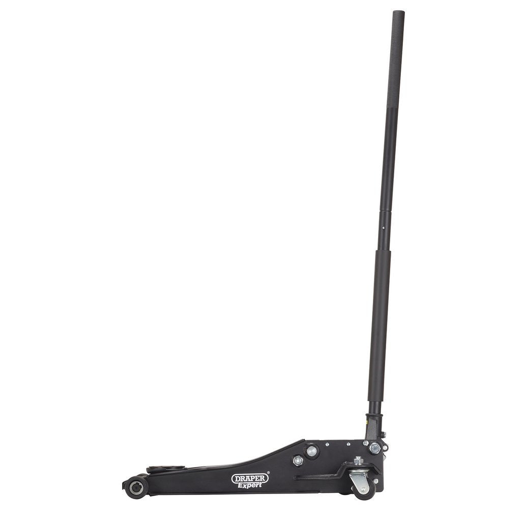 Draper Expert Professional Low Profile Fast Lift Garage Trolley Jack, 3 Tonne, Black 28464