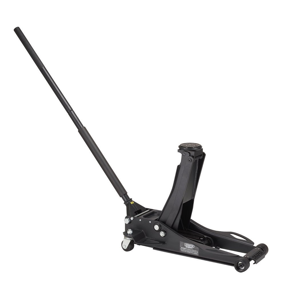 Draper Expert Professional Low Profile Fast Lift Garage Trolley Jack, 3 Tonne, Black 28464
