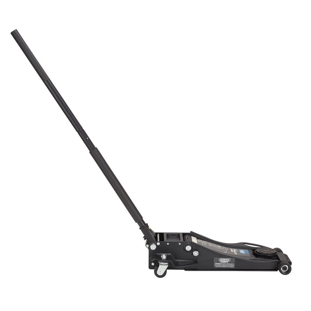 Draper Expert Professional Low Profile Fast Lift Garage Trolley Jack, 3 Tonne, Black 28464
