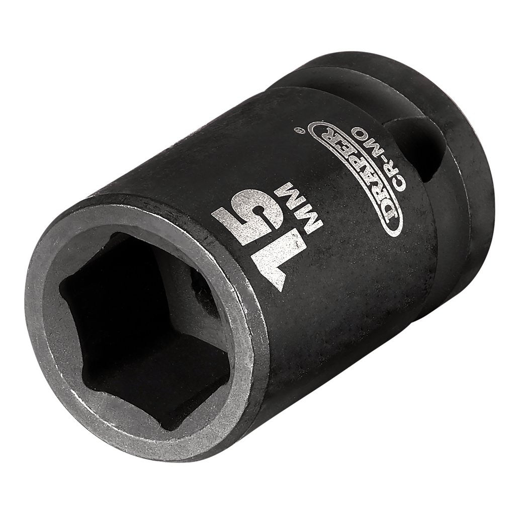Draper HI-TORQ® Impact Socket, 1/2" Sq. Dr., 15mm  28470