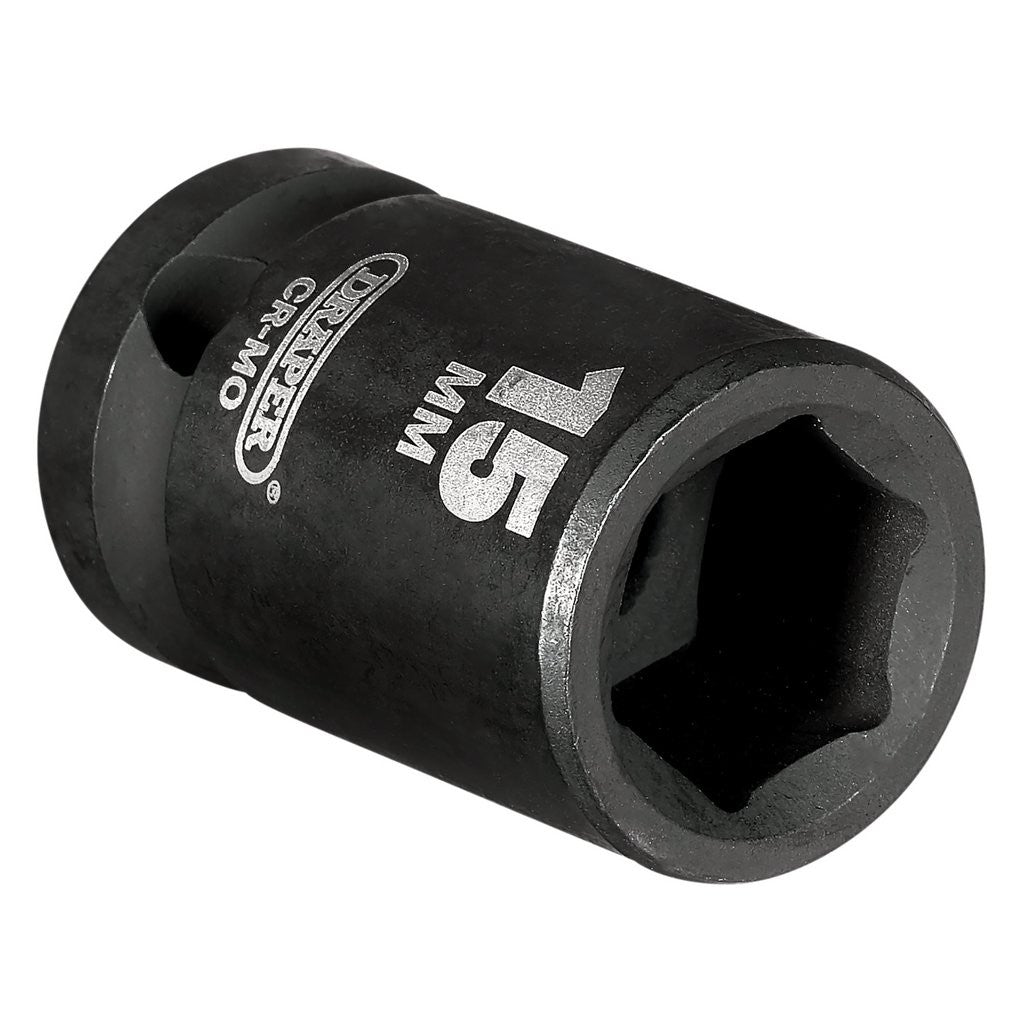 Draper HI-TORQ® Impact Socket, 1/2" Sq. Dr., 15mm  28470