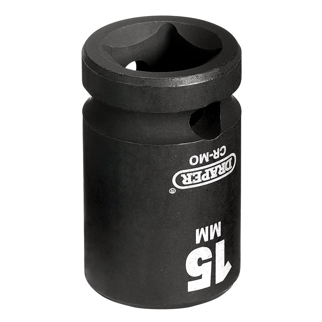 Draper HI-TORQ® Impact Socket, 1/2" Sq. Dr., 15mm  28470