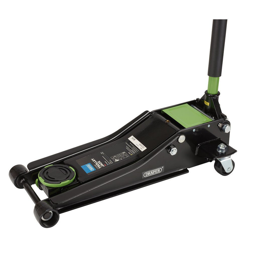 Draper Trolley Jack, 3 Tonne, Green 28485