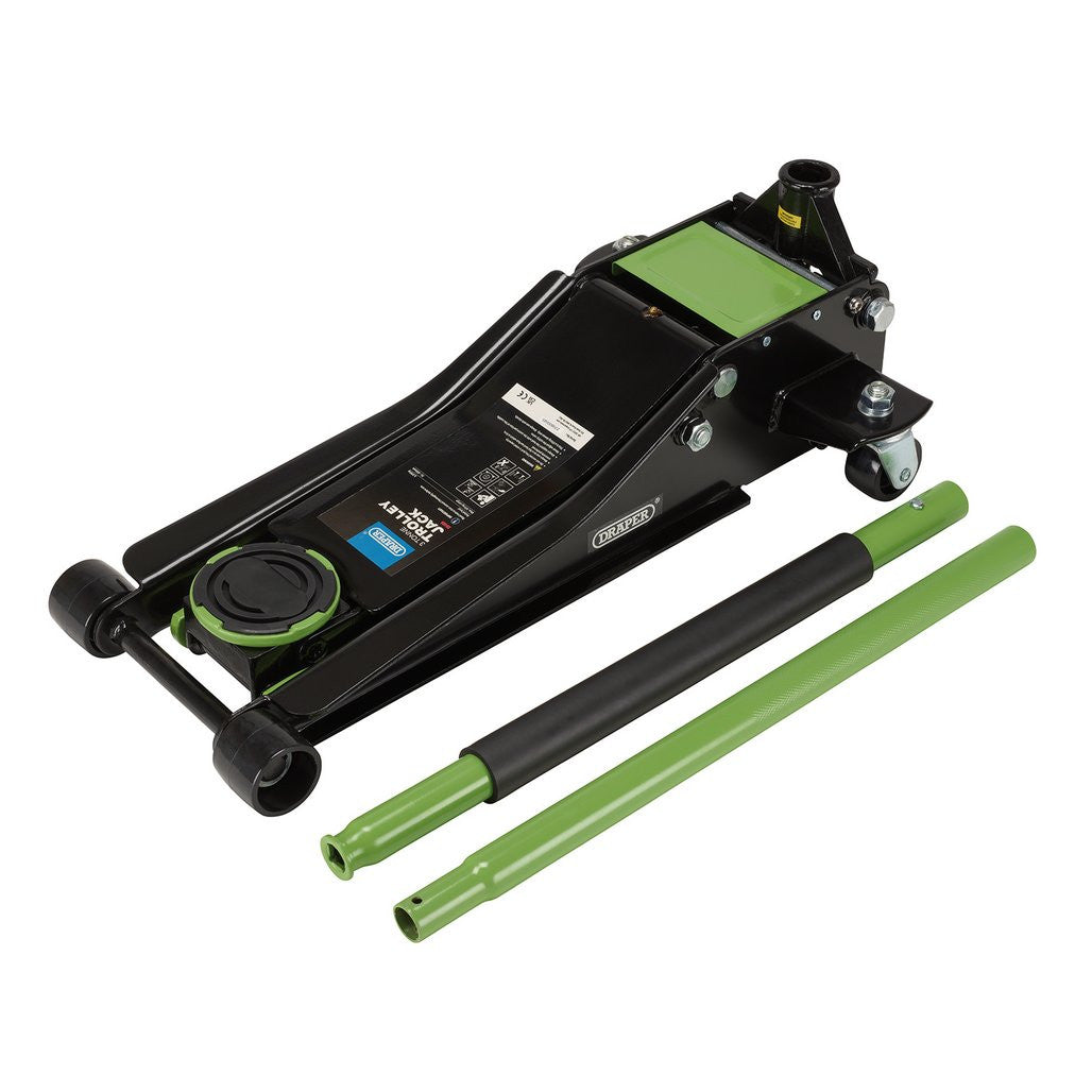 Draper Trolley Jack, 3 Tonne, Green 28485