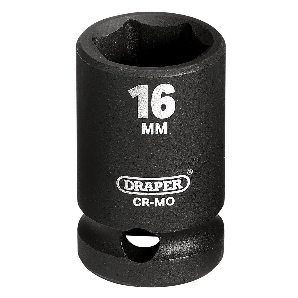 Draper HI-TORQ® Impact Socket, 1/2" Sq. Dr., 16mm  28488