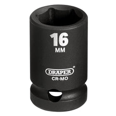 Draper HI-TORQ® Impact Socket, 1/2" Sq. Dr., 16mm  28488