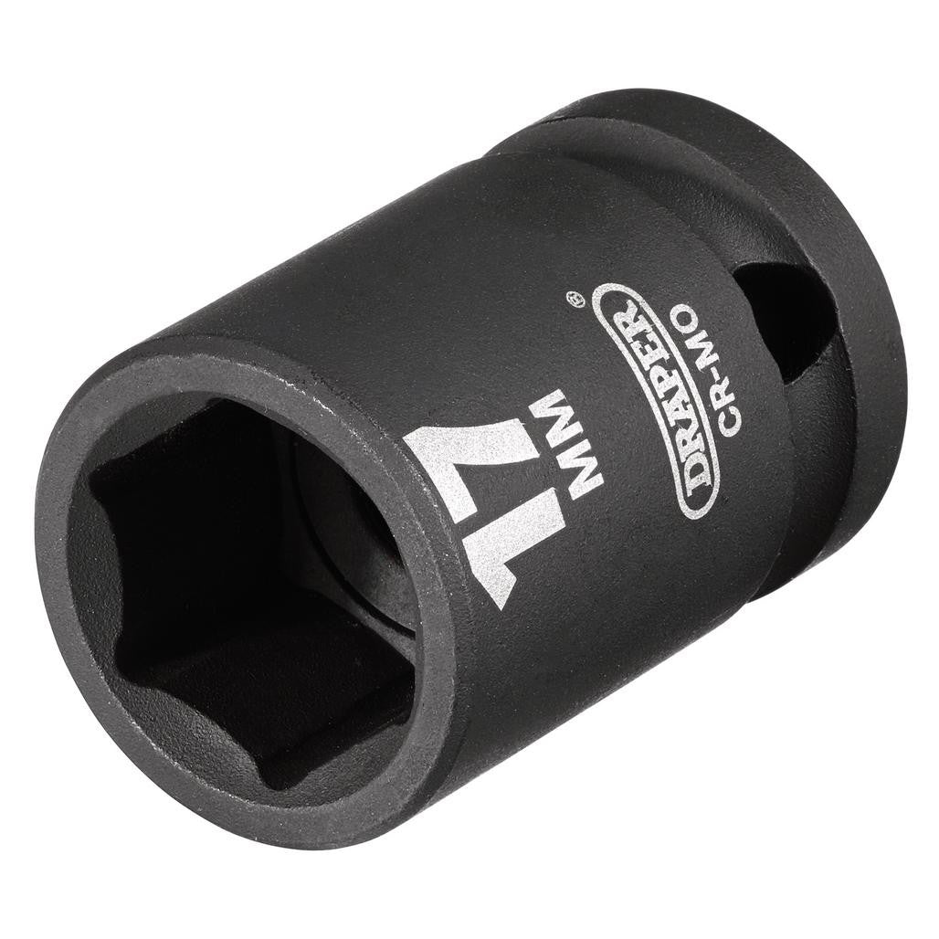 Draper HI-TORQ® Impact Socket, 1/2" Sq. Dr., 17mm  28496