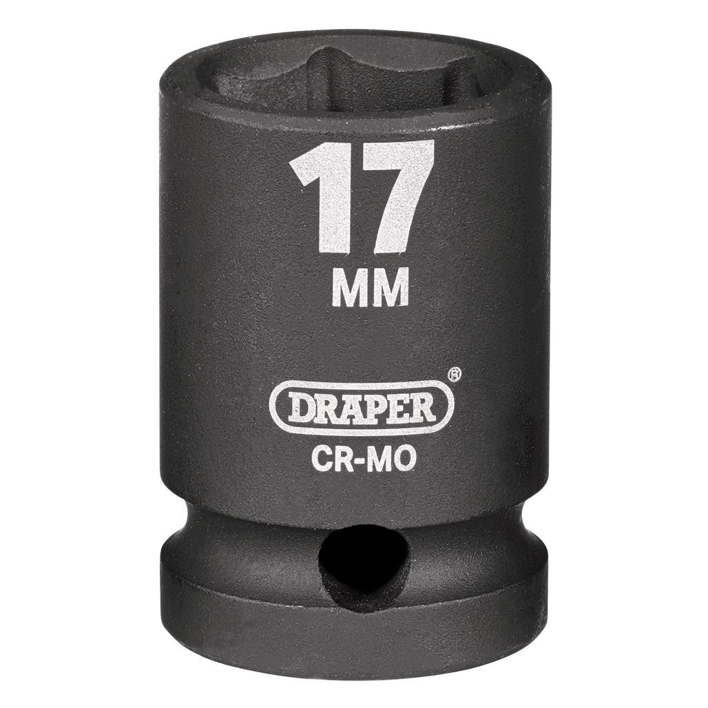 Draper HI-TORQ® Impact Socket, 1/2" Sq. Dr., 17mm  28496