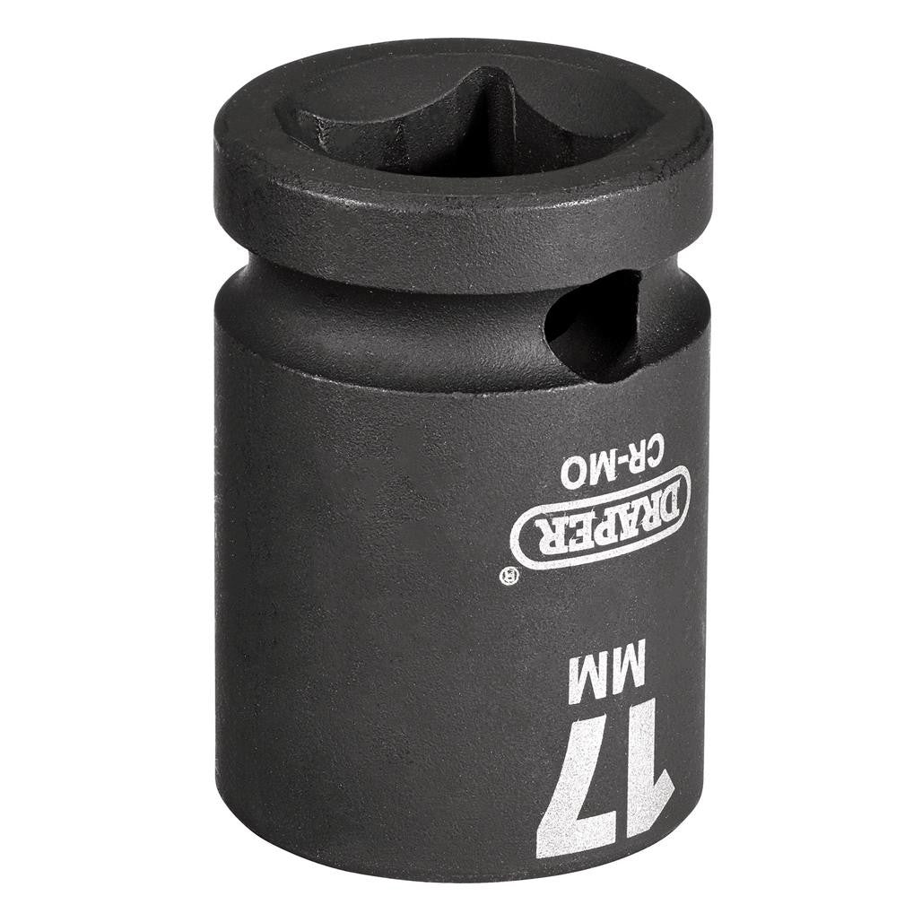 Draper HI-TORQ® Impact Socket, 1/2" Sq. Dr., 17mm  28496