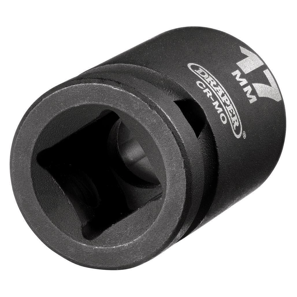 Draper HI-TORQ® Impact Socket, 1/2" Sq. Dr., 17mm  28496