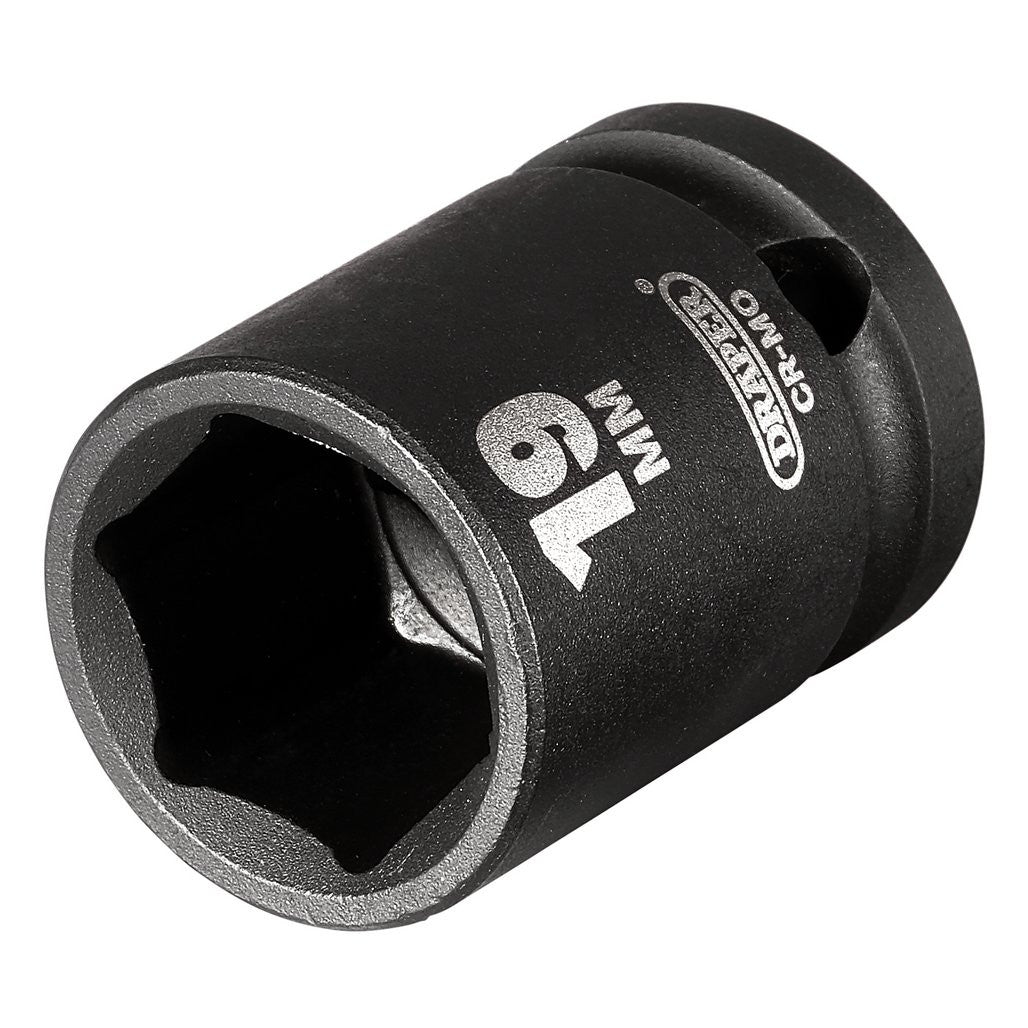 Draper HI-TORQ® Impact Socket, 1/2" Sq. Dr., 19mm  28503