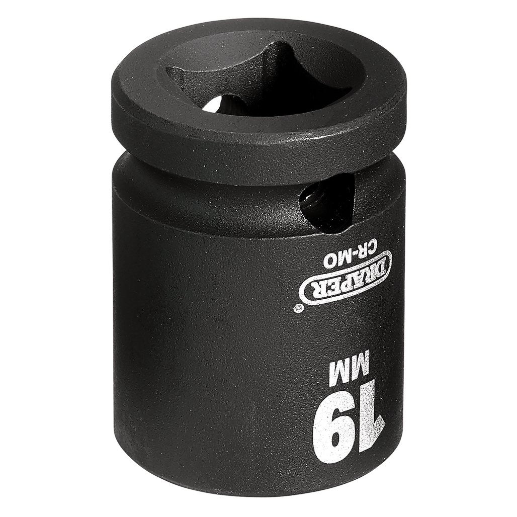 Draper HI-TORQ® Impact Socket, 1/2" Sq. Dr., 19mm  28503