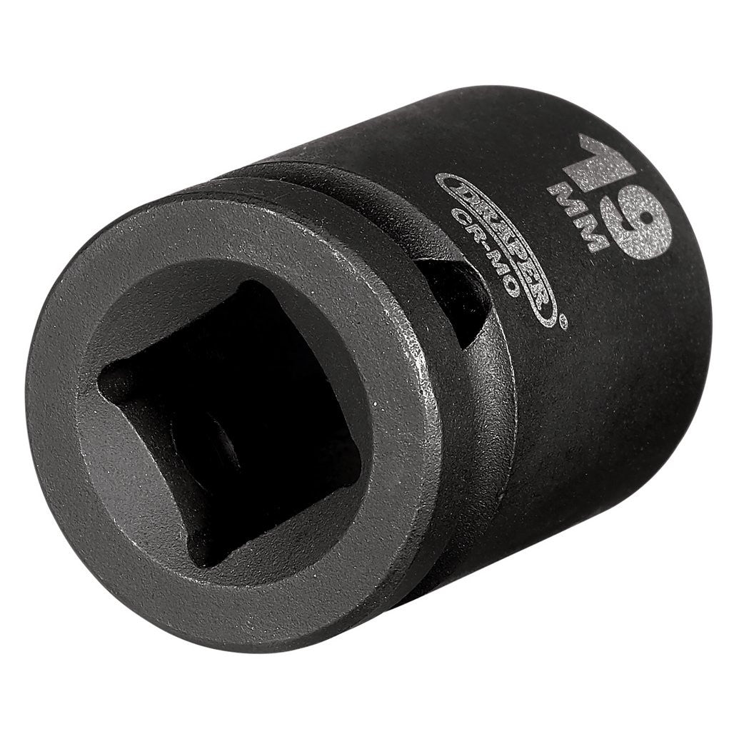 Draper HI-TORQ® Impact Socket, 1/2" Sq. Dr., 19mm  28503