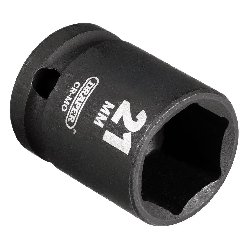 Draper HI-TORQ® Impact Socket, 1/2" Sq. Dr., 21mm  28511