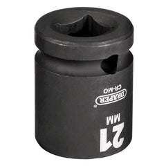 Draper HI-TORQ® Impact Socket, 1/2" Sq. Dr., 21mm  28511