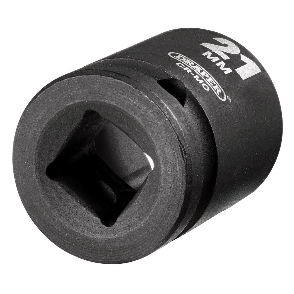Draper HI-TORQ® Impact Socket, 1/2" Sq. Dr., 21mm  28511