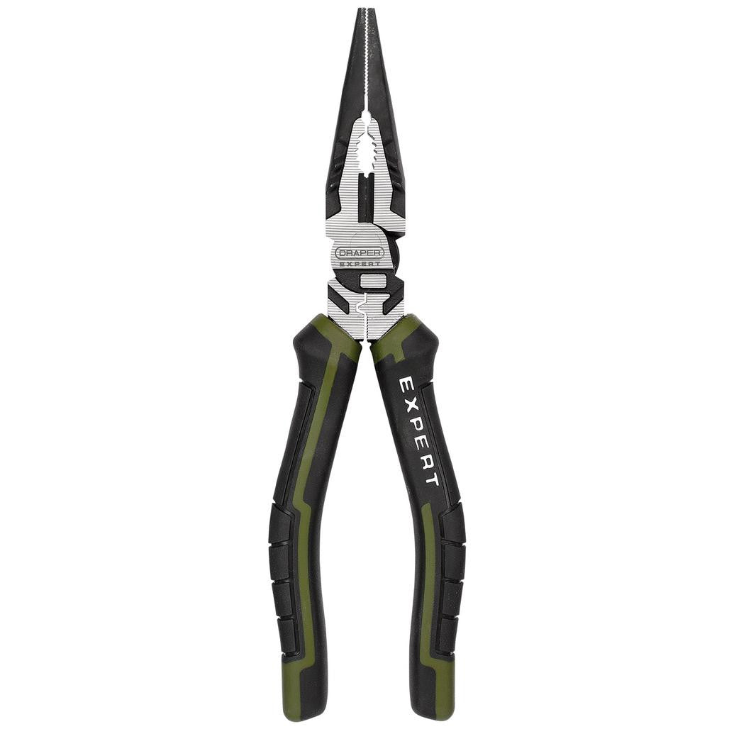 Draper Expert High Leverage Long Nose Pliers, 200mm  28521