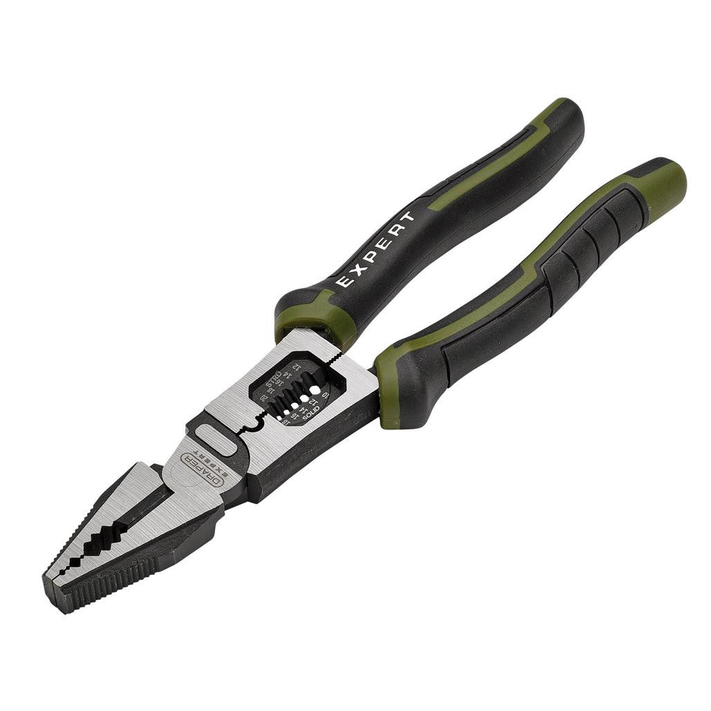 Draper Expert Combination Pliers with Wire Stripper, 200mm   28525