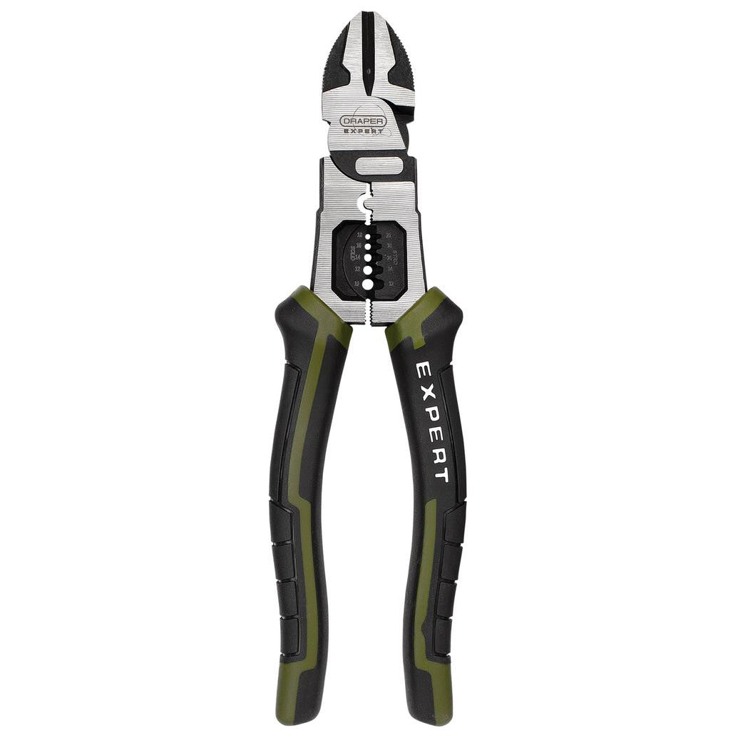 Draper Expert Side Cutters with Wire Stripper, 200mm   28528