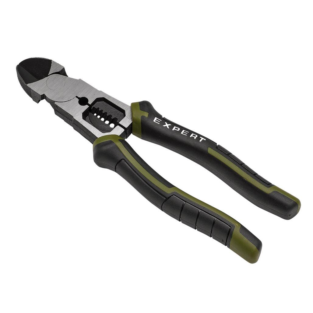 Draper Expert Side Cutters with Wire Stripper, 200mm   28528