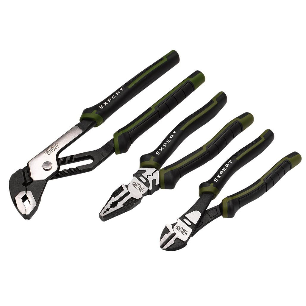 Draper Expert High Leverage Pliers Set with Water Pump Pliers (3 Piece)  28536