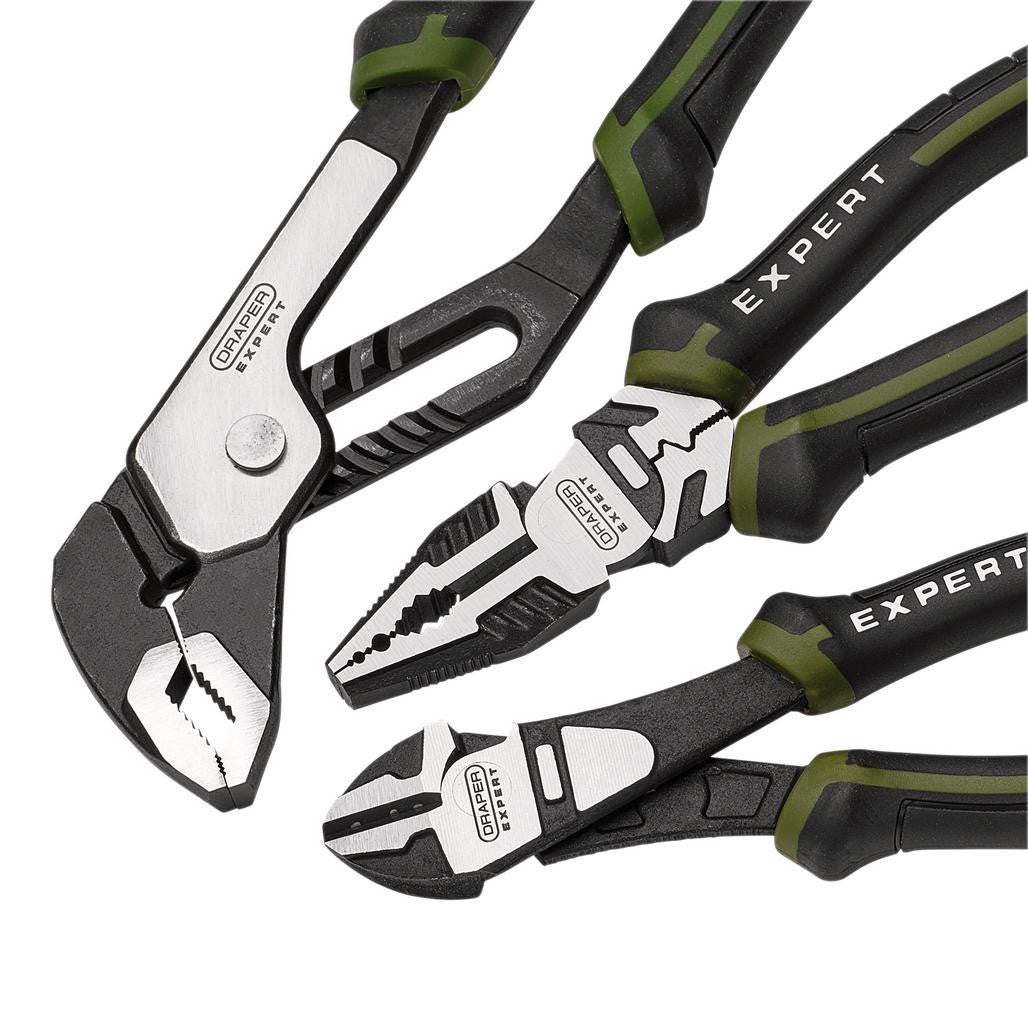 Draper Expert High Leverage Pliers Set with Water Pump Pliers (3 Piece)  28536