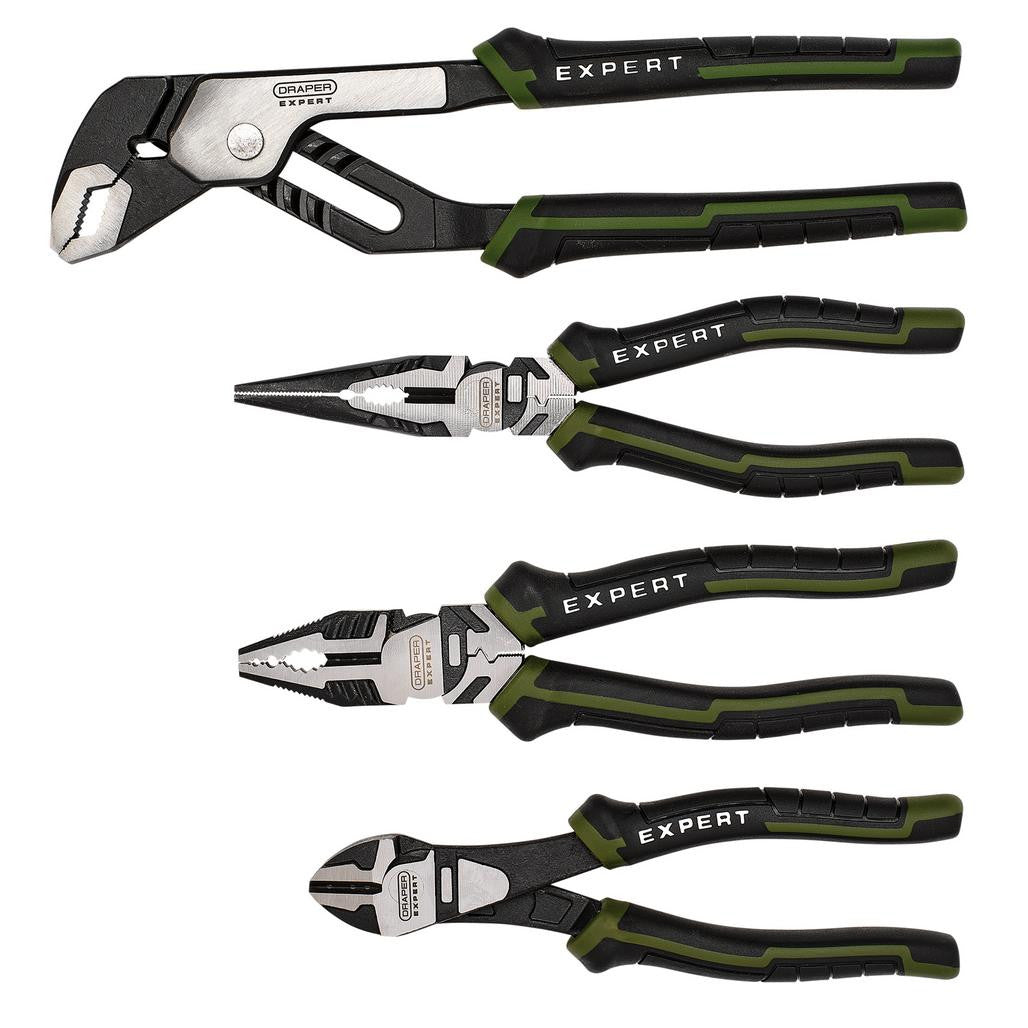 Draper Expert High Leverage Pliers Set with Water Pump Pliers (4 Piece)  28539