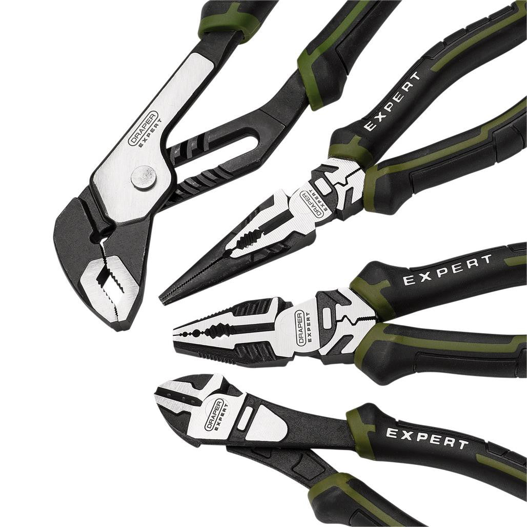 Draper Expert High Leverage Pliers Set with Water Pump Pliers (4 Piece)  28539