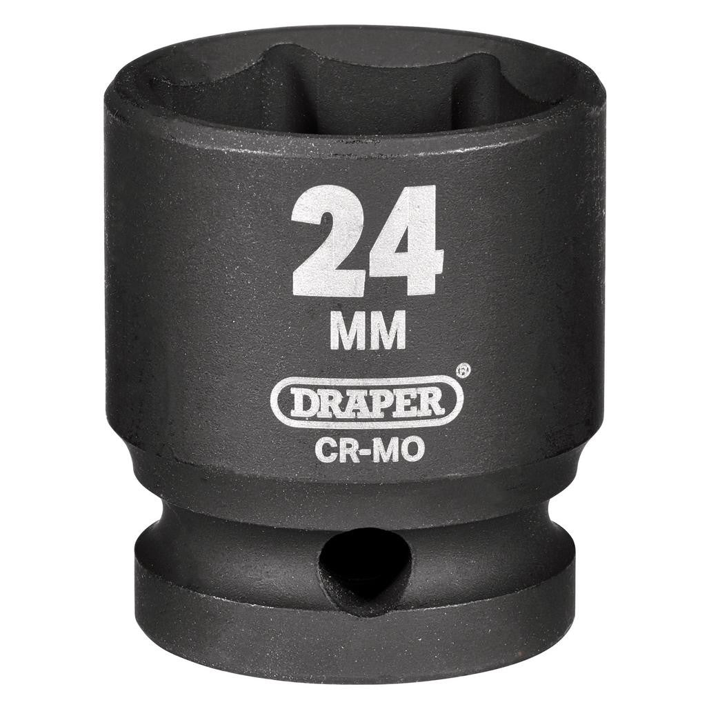 Draper HI-TORQ® Impact Socket, 1/2" Sq. Dr., 24mm  28545