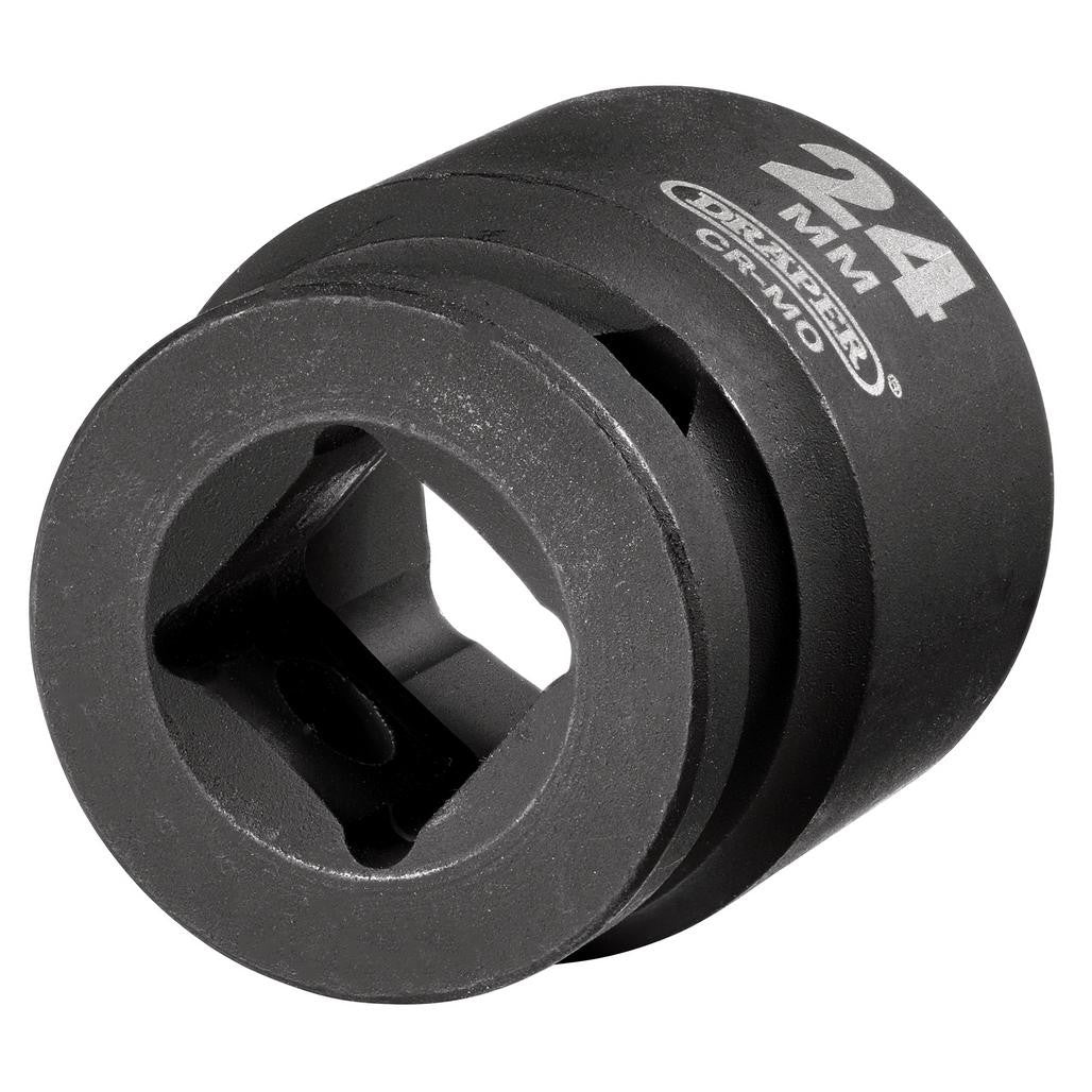 Draper HI-TORQ® Impact Socket, 1/2" Sq. Dr., 24mm  28545