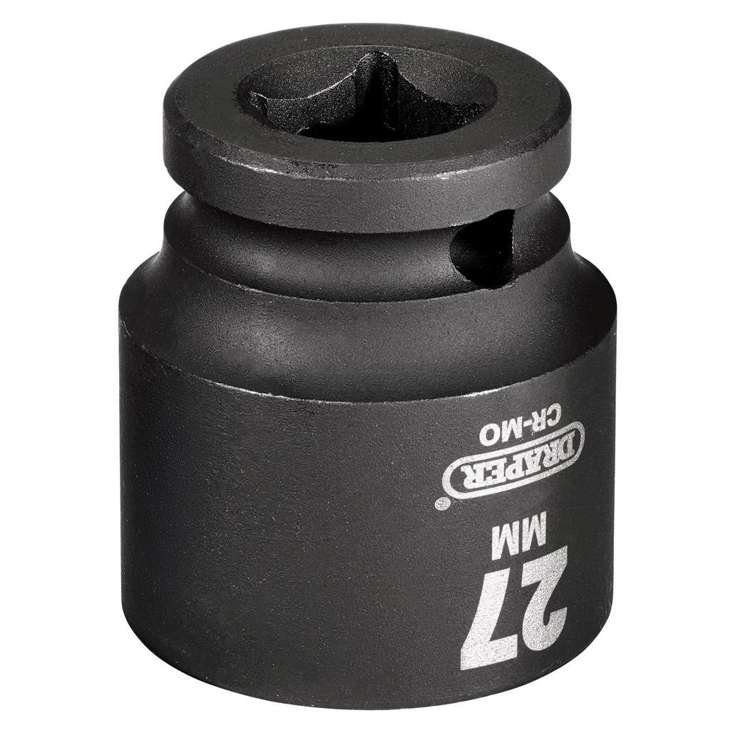 Draper HI-TORQ® Impact Socket, 1/2" Sq. Dr., 27mm  28561