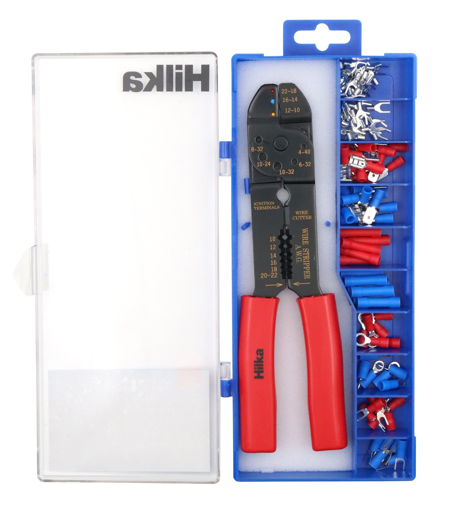 Hilka 8.5" Crimping Tool with 100 pce Terminal Set 28603085