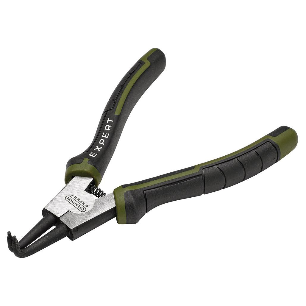 Draper Expert Bent External Circlip Pliers, 180mm   28620
