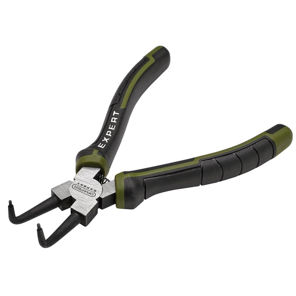 Draper Expert Bent Internal Circlip Pliers, 180mm   28622