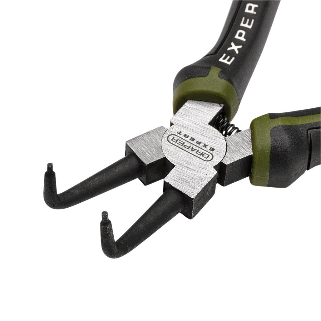Draper Expert Bent Internal Circlip Pliers, 180mm   28622