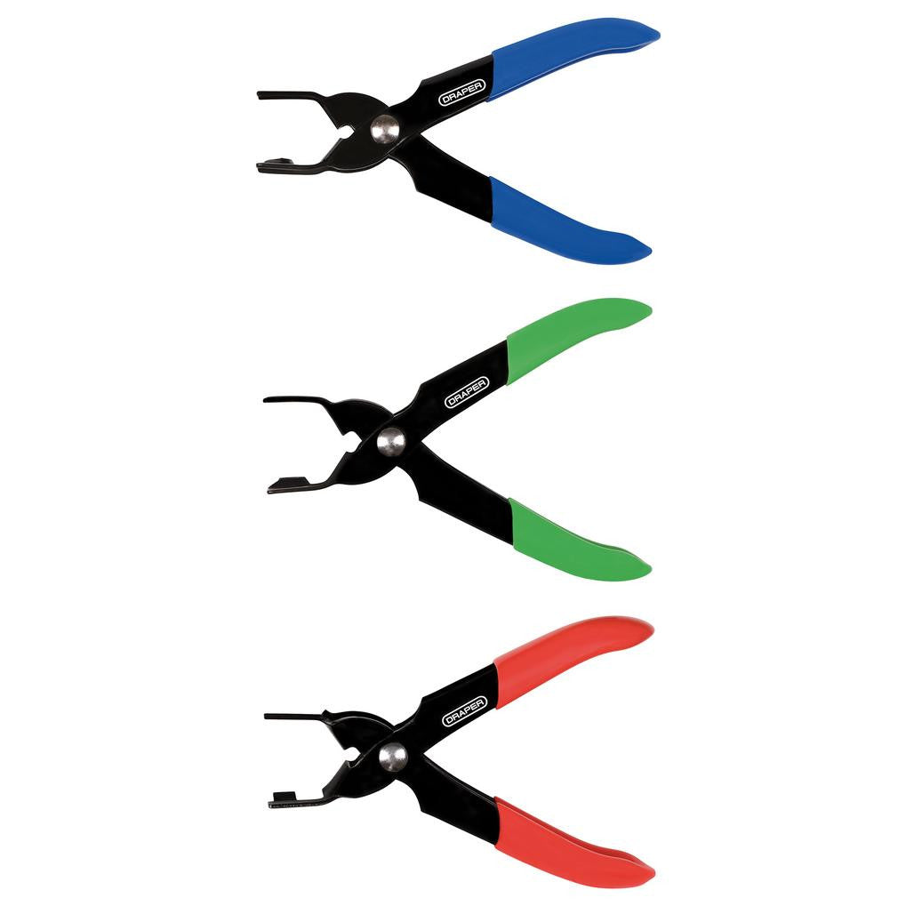 Draper Coolant and Fuel Pipe Pliers Set (3 Piece)  28625