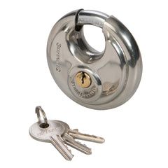 Silverline Stainless Steel Disc Padlock 292707