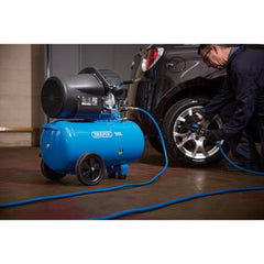 Draper 230V 50L Direct Drive V-Twin Air Compressor, 2.2kW/3HP  29355