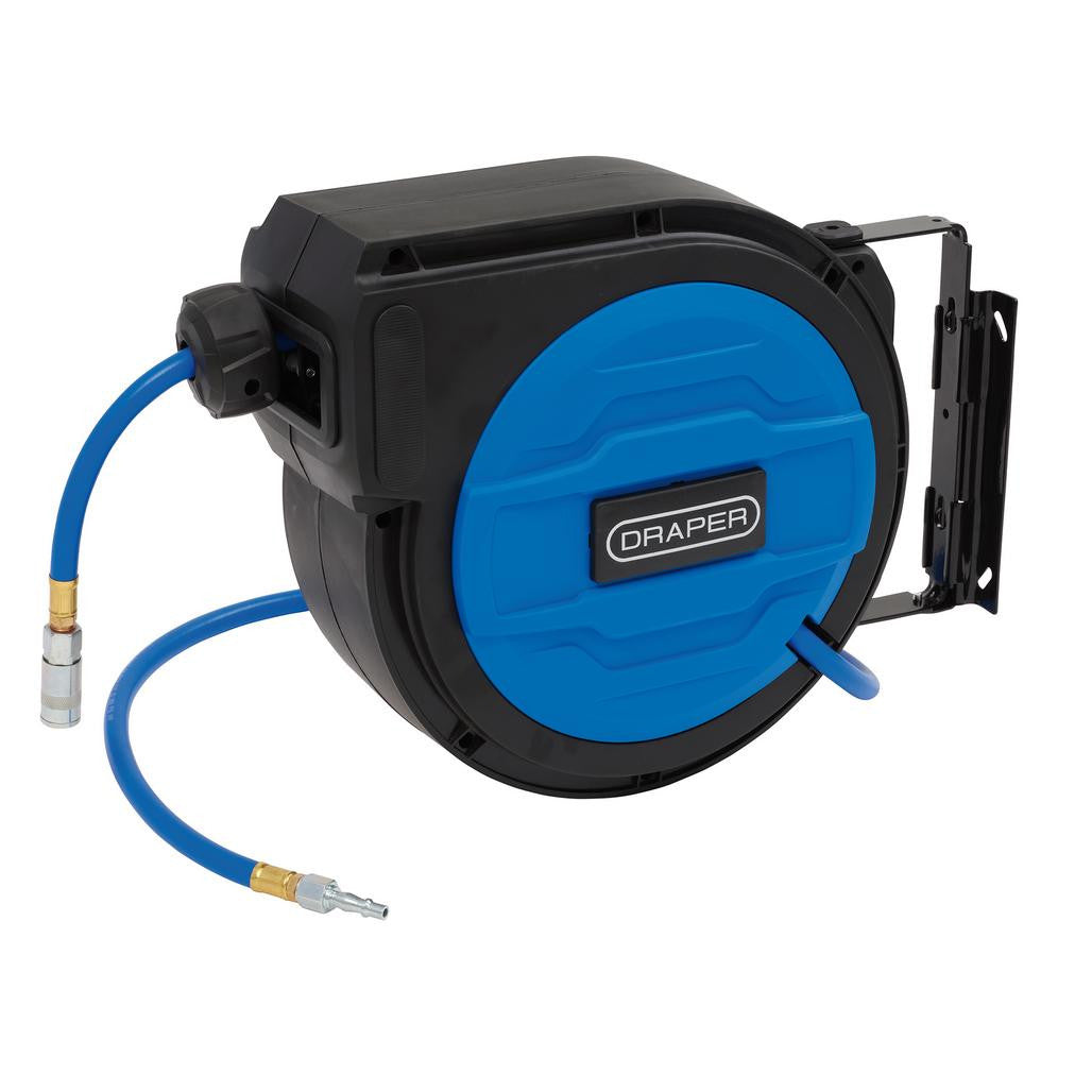 Draper Retractable Air Hose Reel, 15m, 10mm ID  29669